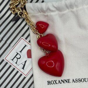 Roxanne Assoulin Puffy Heart Bag Charm, Red! Brand New!